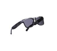 OhO sunshine Gafas inteligentes de traducción de IA con marco plateado y altavoz Bluetooth con lente fotocromática para exteriores e interiores