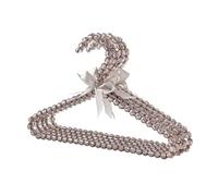 ohodhmnu Perchas de ropa para mascotas, plastómero de metal, para exhibición de ropa de mascotas, cuentas en forma de rombo para perros, cachorros, gatos, gatitos, 30x19cm, metal y plástico