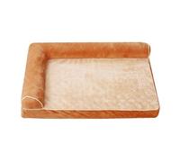 ohodhmnu Sofá cama para mascotas para perros pequeños con doble reposacabezas, caja de huevos, espuma lavable, sofá cama antideslizante para perros