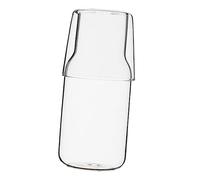 OHPHCALL 1 juego Jarra de Vidrio Multifuncional Taza Resistente Altas para Jugos y Leche para Uso Doméstico y Reuniones Familiares