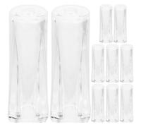 OHPHCALL 10 Piezas Mango Transparente para Extremo de Varilla de Persiana Vertical, Accesorio para Persianas sin Taladrar, Recambios para Varita Ciega, Piezas para Control de Apertura