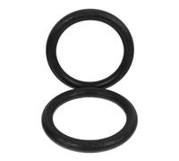 OHPHCALL 2 Anillos de Entrenamiento Fitness de ABS Negros Anillos de Gimnasia para Ejercicios de Fuerza Corporal Entrenamiento Funcional y Calistenia en Interiores y Exteriores
