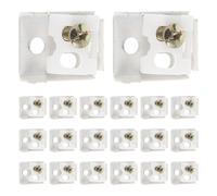 OHPHCALL 20 Unidades Soporte Fiable Cortina Metal para y de 6mm Plástico de Riel Compatible con Curvos y Rectos para Instalación Pequeños Rieles en Estudios y Espacios