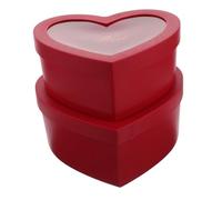 OHPHCALL 2piezas Cajas De Forma De Día De San Valentín Set De Ventana Para Flores Perfumes y Maquillaje Presentación Para Bodas y De Cumpleaños