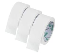OHPHCALL 3 rollos Cinta de Papel Kraft Autoadhesiva Blanca Mate Resistente para Embalaje Pesado Sellado Seguro y Escritura Fácil Pack