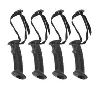 OHPHCALL 4 Piezas Empuñadura de Bastón de Trekking Ergonómica y Cómoda con Correa Ajustable de Nylon y PVC para Senderismo y Montaña, Accesorio Resistente y Fácil de Limpiar