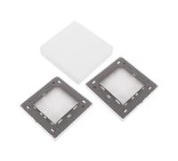 OHPHCALL 4 Piezas Placa de Pared de Color Claro para Enchufe sin Tornillos Cubierta Eléctrica de Plástico Resistente para Protección y Acabado Instalaciones Eléctricas