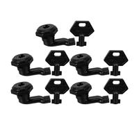 OHPHCALL 5 Juegos de Cerraduras de Pestillo Negras para Gabinete de Distribución de Energía, Diseño Seguro y Fácil Instalación para Uso Industrial y Residencial