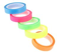 OHPHCALL 5 Rollos de Cintas Adhesivas Resistentes al Agua Pet, Fáciles de Usar y Transportar para Oficina y Escuela, Marcadores de Página Prácticos y Transparentes