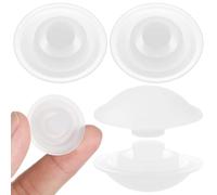 OHPHCALL 5 Tapones de Silicona a Prueba de Derrames para Accesorios de Botella, Material Blanco, Fácil de Reemplazar, Ideales para Botellas de Agua Deportivas