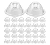 OHPHCALL 50 Piezas Lente Acrílica LED de 20mm Ángulo de 20 Grados para Downlight y Spot Light, Alta Transmisión de Luz y Fácil Instalación para Iluminación de Pared