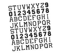 OHPHCALL 72 piezas Parches de Bordado Letras y Números para Ropa Termoadhesivas Apliques Decorativos para Camisetas Bolsas y DIY Letras y Números Blanco y Negro