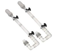 OHPHCALL Accesorios para Filtro Externo de Acuario, Kit de Tubos para Circulación de Agua con Ventosas, Material Abs, 2 Piezas, Compatibilidad y Diseño Interior sin Rebabas