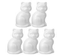 OHPHCALL Adornos de Embriones de Espuma de Gato, 5 Unidades para Manualidades Infantiles y en Fiestas y Clases de Arte