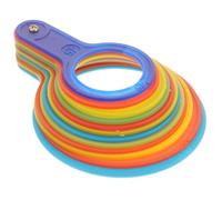 OHPHCALL Anillo Medidor de Frutas de Plástico para Medir Diámetro y Clasificar Manzanas y Otros Frutos en Mercados y Uso Agrícola, Juego de 1 Set Color Aleatorio