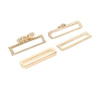 OHPHCALL Anillos Decorativos Dorados para Correa de Reloj de Silicona, 5 Piezas de Aleación Diseño Único y Estilo Joyería, Resistentes y No Se Desvanecen, Ideales para Smartwatch