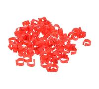 OHPHCALL Anillos para Marcar Patas de Aves de Corral Fácil de Usar 100 Clip, Plástico Resistente al Frío para Gestión de Operaciones Avícolas