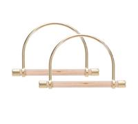 OHPHCALL Asas Metálicas Doradas Claras 2 Piezas para Hacer Bolsos DIY Manijas Resistentes para Correas de Bolsos Accesorio Práctico de Repuesto y Carteras