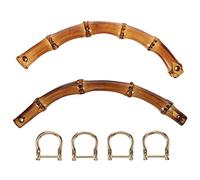 OHPHCALL Asas para Bolsos DIY en Forma de U Cierre D, 2 Piezas, Manijas de Aleación Metálica Color Dorado Claro, Accesorio Resistente para Bolsos de Mano, Monederos y Bolsas de Viaje