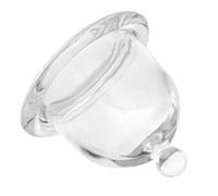 OHPHCALL Bandeja de Vidrio Transparente con Cubierta para Servir Pastel y Postres Soporte Redondo para Cupcakes y Frutas para Bodas y Fiestas