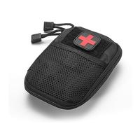 OHPHCALL Bolsa Médica Táctica Negra 1 Unidad Para Botiquín De Primeros Auxilios Bolsillo De Almacenamiento Portátil Para Emergencias Camping y Actividades Al Aire Libre