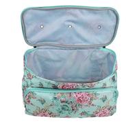 OHPHCALL Bolsa para Hilo de Lana Cuadrada de Tela Oxford Estampado Floral, Gran Capacidad para Herramientas de Costura y Ganchillo, Adecuado para Amantes del Tejido y Manualidades