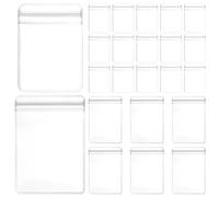 OHPHCALL Bolsas Cierre Transparentes para Joyas 100 Unidades 5x7 Cm y 7x10 Cm, Bolsas Autosellantes de Pvc Pequeñas para Pendientes y Pulseras, Almacenamiento Protegido para Manualidades