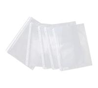 OHPHCALL Bolsillos Transparentes Adecuado para Organizar Documentos 100 30 Orificios para para Carpetas A4 Material Plástico Resistente, Diseño Antiestático Uso Personal y Trabajo