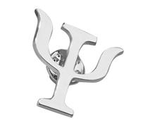 OHPHCALL Broche Retro de Aleación Plateada para Mujer y Hombre, Pin Decorativo Símbolos Psicológicos, Insignia para Solapa, Mochila y Sombrero, Accesorio Elegante y Versátil, 1 Pieza