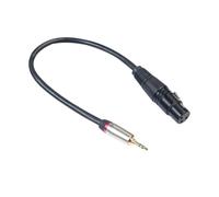 OHPHCALL Cable Sonido de Audio de 3,5mm Macho a Hembra Adaptador a Xlr de 0,3 Metros Larga Vida Útil y Ordenador y Reproductor
