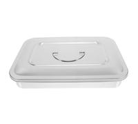 OHPHCALL Caja de Esterilización Rectangular de Acero Inoxidable con Tapa Portátil y Diseño Que Previene Fugas para Instrumentos Médicos en Clínicas y Hospitales