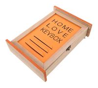 OHPHCALL Caja Organizadora de Llaves Decorativa de Madera y Hierro, Montada en Pared con Ganchos Rústicos, Adecuado para Dormitorio y Oficina Moderna