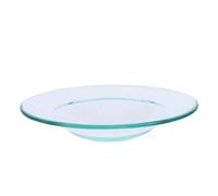 OHPHCALL Calentador de Cera de Vidrio Borosilicato Plato para Quemador de Aromaterapia Platillo Diseño Elegante Reutilizable Prueba de Fugas para Uso Hogar