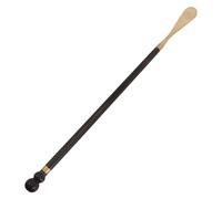 OHPHCALL Calzador de Zapatos de Madera con Mango para Personas Mayores Auxiliar para Ponerse Botines Diseño Ergonómico Punta de Cobre Alivio de Dolor de Espalda y Rodillas