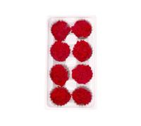 OHPHCALL Clavel Eterno Rojo 8 Piezas Flores Secas sin Marchitar para Decoración Romántica en Bodas y Regalos de San Valentín o Día Madre