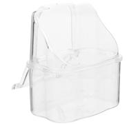 OHPHCALL Comedero Colgante para Pájaros Transparente Soporte Estable, Tazón de Comida para Jaula de PP, Adecuado para Alimentar Canarios y Aves Pequeñas