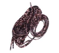 OHPHCALL Cordones Elásticos Planos de Leopardo 120 Cm, 2 Pares, Poliéster Resistente sin Decoloración para Zapatillas Deportivas y Calzado Casual Unisex