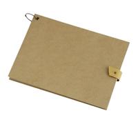 OHPHCALL Cuaderno de Escritura de Papel Kraft Color Caqui, Bloc de Notas Duradero y Resistente, Adecuado para Bocetos y Escritura Creativa en Cualquier Lugar