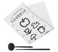 OHPHCALL Cuadro de Examen Visual Estándar Incluye Varita y Protector Ocular Tabla Optométrica Material Plástico y Papel Resistente para Evaluación la Visión para Uso Profesional