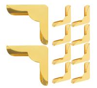 OHPHCALL Cubierta de los Bordes del 10 Protectores metálicos Dorados Resistentes y delicados para álbumes y Cuadernos en Actividades Creativas