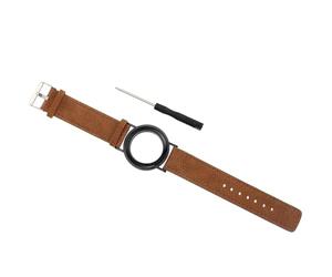 OHPHCALL de Cuero Funda Protectora Ligera y Transpirable Color Marrón Pulsera Ajustable Compatible con Rastreador Gps para Localizador para Uso Diario