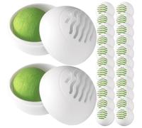 OHPHCALL Desodorante para calzado 24 bolas white de plástico para eliminar olores en bolsas de gimnasio y zapateros