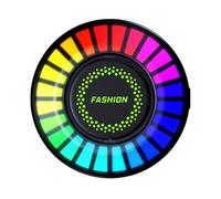 OHPHCALL Difusor de Aroma para Coche Batería de 200mah Luz Ambiental LED Rgb Control por Voz y Ritmo Musical Clip para Ventilación Diseño Abs para Interior de Automóvil