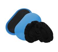 OHPHCALL Discos Deslizantes Ovalados para Ejercicio Equipo Portátil para Entrenamiento Casa Deslizadores Ergonómicos para Fitness Almohadillas Antideslizantes Azules con Funda para Rutinas