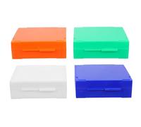 OHPHCALL Dispensador de Preparados de Plástico, 25 Ranuras, 4 Piezas, para Portaobjetos, Protección de Muestras y Organización en Laboratorio Escolar e Histología