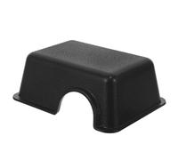 OHPHCALL Escondite Reutilizable para Reptiles y Pequeños Lagartos, Cueva de Plástico Negro para Tanque de Reptiles, Decoración y Refugio Realista para Hábitat