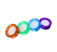 OHPHCALL Esponjas Humedecedoras para Dedos 4 Piezas Colores Verde, Púrpura, Azul y Naranja, Esponja para Contar Dinero y Mejorar Agarre, Humedecedor Práctico para Oficina y Hogar