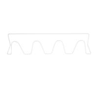 OHPHCALL Estante Organizador de Zapatos y Uso Seguro y Conveniente de Pared sin Perforaciones en Hierro Blanco Diseño Simple para Zapatillas y Zapatos