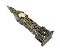 OHPHCALL Estatua de Torre del Reloj Big Ben de Metal Retro Modelo Británico Adorno de Equipo para Sala de Estar Decoración Vintage para Colección de Estatuas de Londres