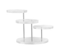 OHPHCALL Exhibidor Soporte y de Acrílico Anillos Aretes de Multicapa Elegante y Plataforma Múltiple Adecuado para Joyas para Vitrinas y Ferias